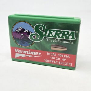 Sierra 30 Cal (.308 Dia) Reloading Bullets Varminter SRAA2110 110 Grain Hollow Point 100 Pieces