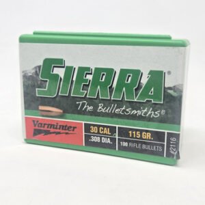 Sierra 30 Cal (.308 Dia) Reloading Bullets Varminter SRAA2116 115 Grain Hollow Point 100 Pieces