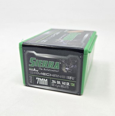 Sierra 7mm (.284 Dia) Reloading Bullets Tipped Gameking SRAA4540 140 Grain Ballistic Tip 100 Pieces