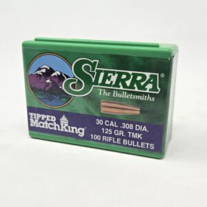Sierra 30 Cal (.308 Dia) Reloading Bullets Tipped Matchking SRAA7725 125 Grain Ballistic Tip 100 Pieces