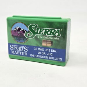 Sierra 32 Cal (.312 Dia) Reloading Bullets Sports Master SRAA8030 90 Grain Jacketed Hollow Cavity 100 Pieces