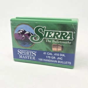 Sierra 41 Cal (.410 Dia) Reloading Bullets Sports Master SRAA8500 170 Grain Jacketed Hollow Cavity 100 Pieces