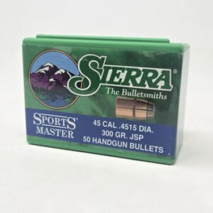 Sierra 45 Cal (.451 Dia) Reloading Bullets Sports Master SRAA8830 300 Grain Jacketed Soft Point 50 Pieces