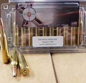 Ten Ring 338 Lapua Magnum Ammunition 250 Grain Flat Base Soft Point 20 rounds