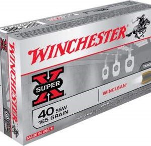 Winchester 40 S&W WC401 Win Clean 165 gr Brass Enclosed Base 50 rounds