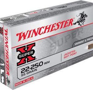 Winchester 22-250 Super-X X222501 55 gr JSP 20 rounds