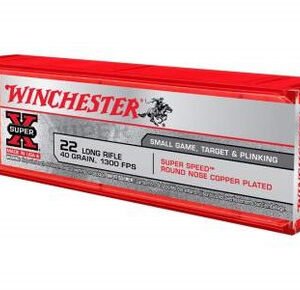 Winchester 22LR Super Speed X22LRSS1 22 LR 40 gr CPRN 1300 fps 100 rounds