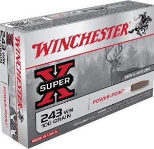 Winchester 243 Super-X X2432 100 gr Power-Point 20 rounds