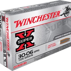 Winchester 30-06 Springfield Ammunition X30062 125 Grain Jacketed Soft Point 20 Rounds