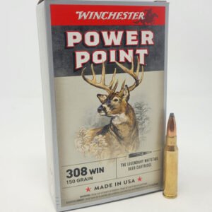 Winchester 308 Win Ammunition Power Point X3085 150 Grain Soft Point 20 rounds