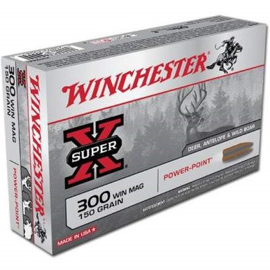 Winchester 300 Win Mag Super-X X30WM1 150 gr Power-Point 20 rounds