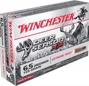 Winchester 6.5 Creedmoor Ammunition Deer Season XP X65DS 125 Grain Extreme Point 20 rounds