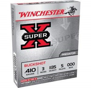 Winchester 410 Bore Ammunition XB413 3" 000 Buckshot 5 rounds