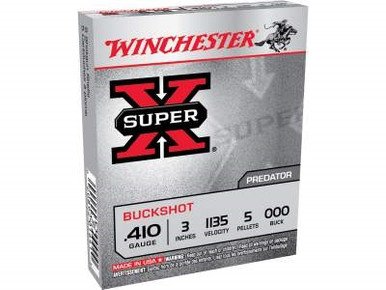 Winchester 410 Bore Ammunition XB413 3" 000 Buckshot 5 rounds