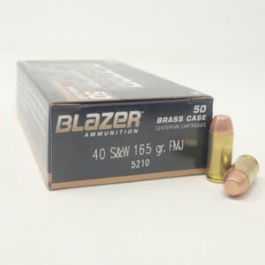 CCI Blazer Brass 40 S&W CCI5210 165gr FMJ 50 rounds