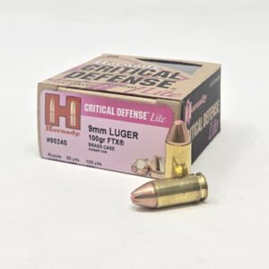 Hornady 9mm Critical Defense Lite H90240 100 gr FTX 25 rounds