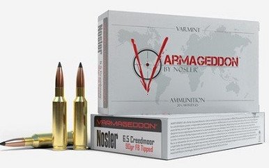 Nosler 6.5mm Creedmoor Ammunition 65175 Varmageddon 90 Grain Ballistic Tip 20 Rounds