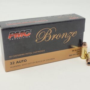 PMC 32 Auto Ammunition PMC32B 60 Grain Jacketed Hollow Point 50 rounds