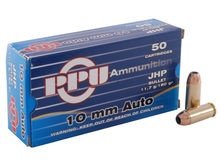 Prvi Partizan 10mm Auto Ammunition PPD10 180 Grain Jacketed Hollow Point 50 Rounds