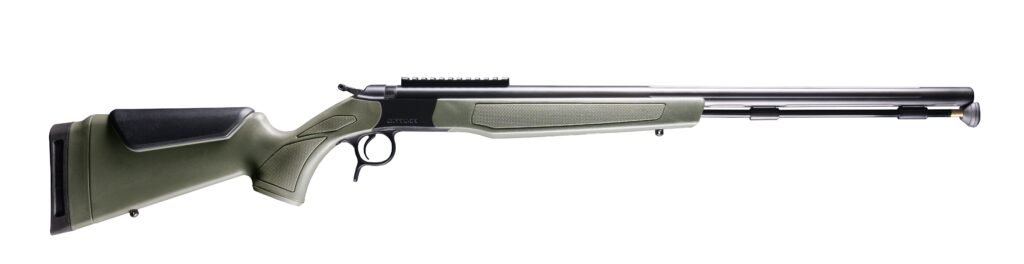 CVA OPTIMA .50CAL BLK/ODG RAIL