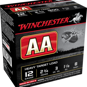 Winchester 12 Gauge Ammunition AAM128 Heavy Target Load 2-3/4" 1-1/8 oz #8 Shot 1200fps CASE 250 rounds