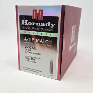 Hornady 22 Cal (.224 Dia) Reloading Bullets H22799 76 Grain A-Tip Match 100 Pieces