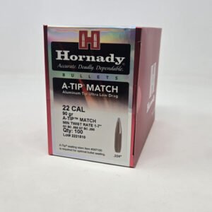 Hornady 22 Cal (.224 Dia) Reloading Bullets H2286 90 Grain A-Tip Match 100 Pieces
