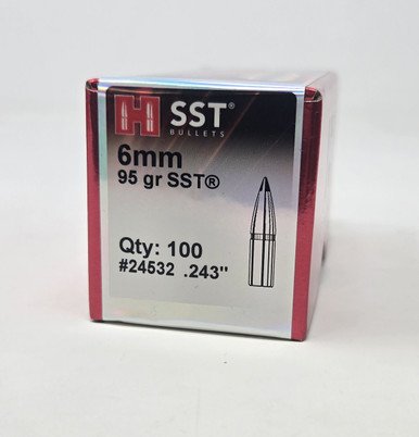 Hornady 6mm (.243 Dia) Reloading Bullets H24532 95 Grain SST 100 Pieces