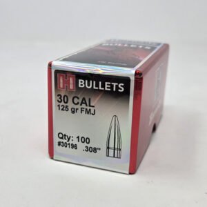 Hornady 30 Cal (.308 Dia) Reloading Bullets H30196 125 Grain Full Metal Jacket 100 Pieces