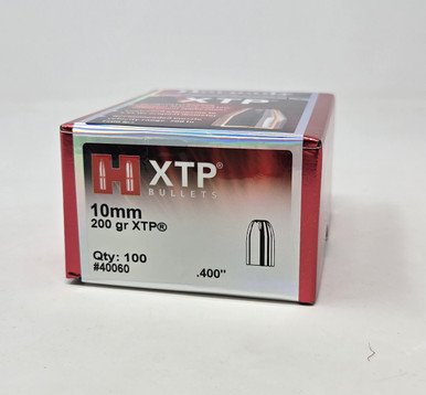 Hornady 10mm (.400 Dia) Reloading Bullets H40060 200 Grain XTP Jacketed Hollow Point 100 Pieces