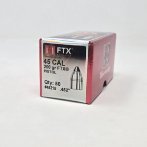 Hornady 45 Cal (.452 Dia) Reloading Bullets For 460 S&W H45215 200 Grain FTX 50 Pieces