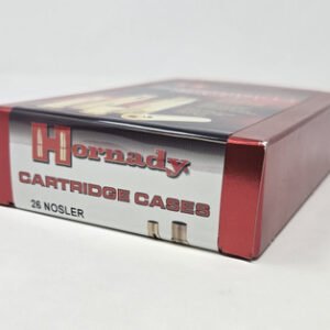 Hornady 26 Nosler Unprimed Reloading Brass Casings H86289 20 Pieces