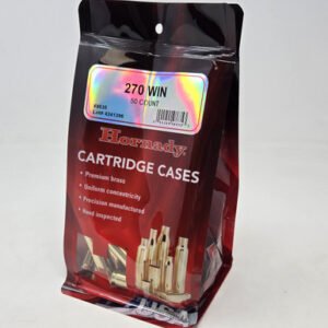 Hornady 270 Win Unprimed Reloading Brass Casings H8635 50 Pieces