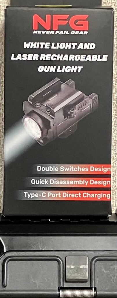 NFG WHITE LIGHT/LASER RECHARGABLE GUN LIGHT
