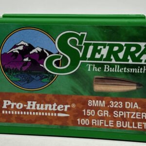 Sierra 8mm (.323 Dia) Reloading Bullets Pro Hunter SRAA2400 150 Grain Spitzer Soft Point 100 Pieces