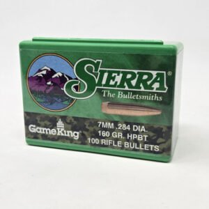 Sierra 7mm (.284 Dia) Reloading Bullets Gameking SRAA1925 160 Grain Hollow Point Boat Tail 100 Pieces