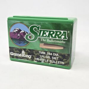 Sierra 7mm (.284 Dia) Reloading Bullets Gameking SRAA1940 175 Grain Boat Tail Spitzer Soft Point 100 Pieces