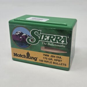 Sierra 7mm (.284 Dia) Reloading Bullets Matchking SRAA1975 175 Grain Hollow Point Boat Tail 100 Pieces