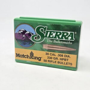 Sierra 30 Cal (.308 Dia) Reloading Bullets Matchking SRAA2251 230 Grain Hollow Point Boat Tail 50 Pieces