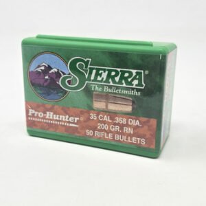 Sierra 35 Cal (.355 Dia) Reloading Bullets Pro Hunter SRAA2800 200 Grain Round Nose Soft Point 50 Pieces