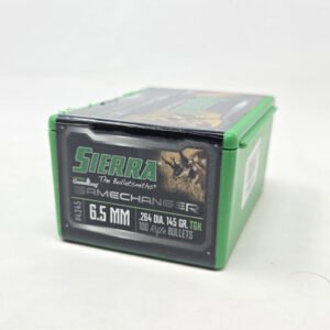 Sierra 6.5mm (.264 Dia) Reloading Bullets Tipped Gameking SRAA4345 145 Grain Boat Tail Ballistic Tip 100 Pieces