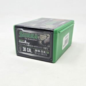 Sierra 30 Cal (.308 Dia) Reloading Bullets Tipped Gameking SRAA4625 125 Grain Ballistic Tip 100 Pieces