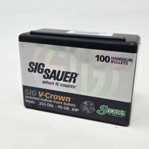 Sierra 9mm (.355 Dia) Reloading Bullets SRAA9990 90 Grain V-Crown Hollow Point 100 Pieces