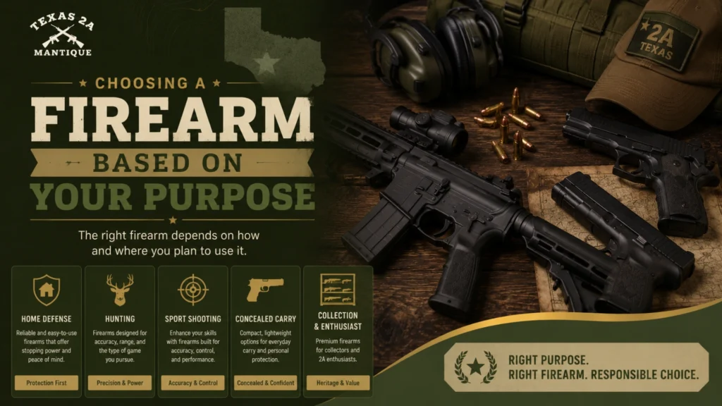 Choosing a Firearm Based on Your Purpose