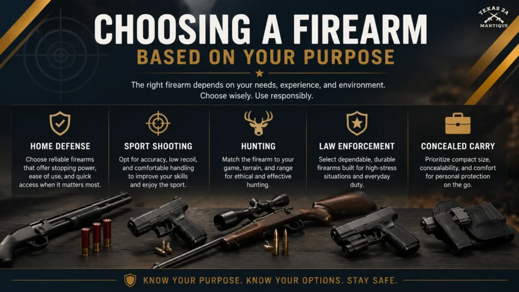 Choosing a Firearm Based on Your Purpose