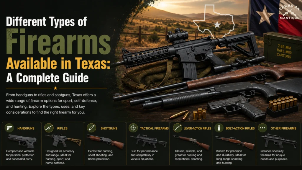 Different Types of Firearms Available in Texas: A Complete Guide
