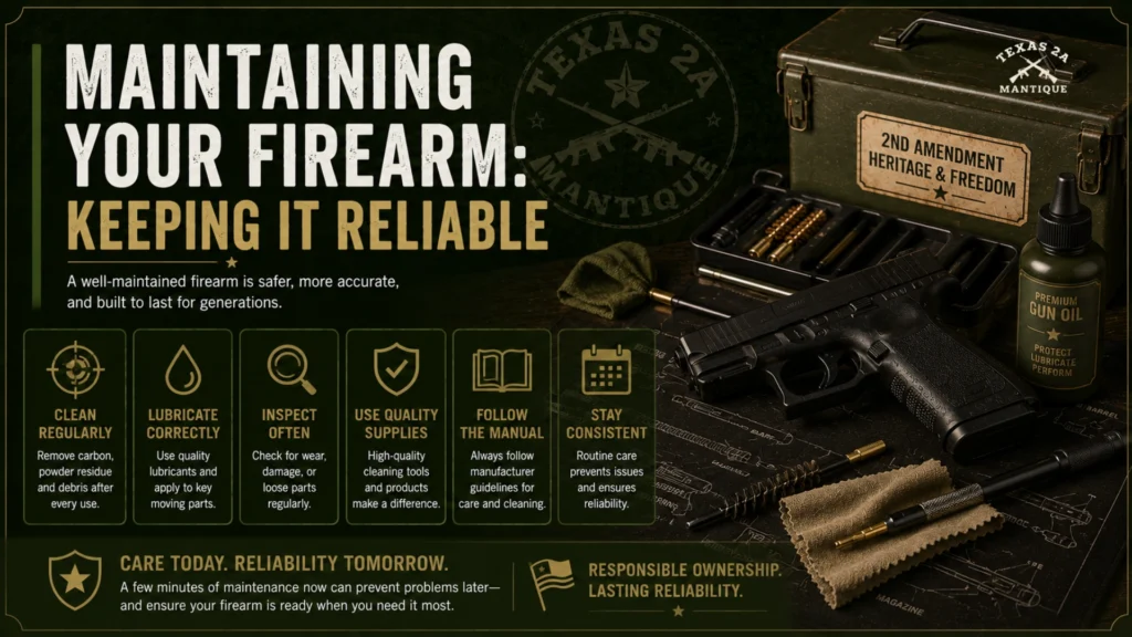 Maintaining Your Firearm Keeping It Reliable
