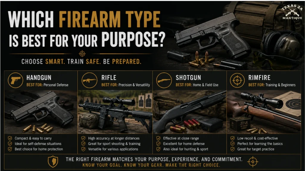Which Firearm Type Is Best for Your Purpose