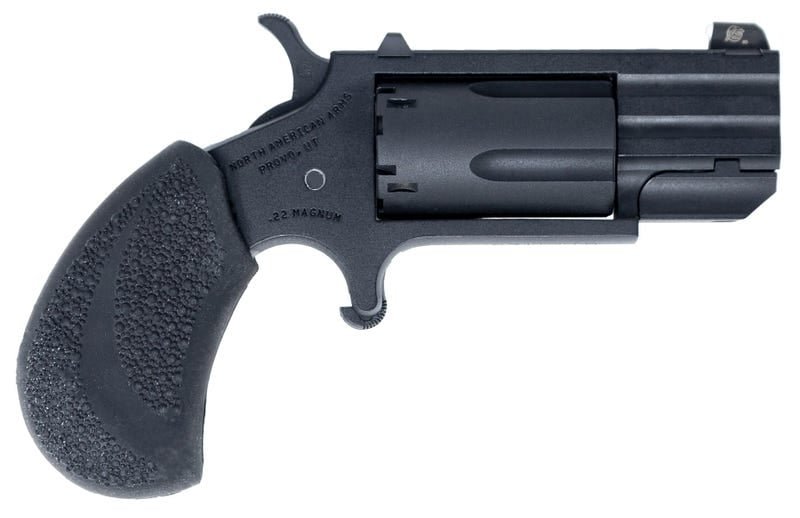 NORTH AMERICAN ARMS PUG 22MAG REV 1" BLK