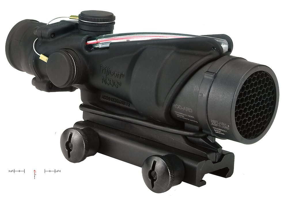 TRIJICON ACOG 4X32 A4 USMC RCO CHEV RED